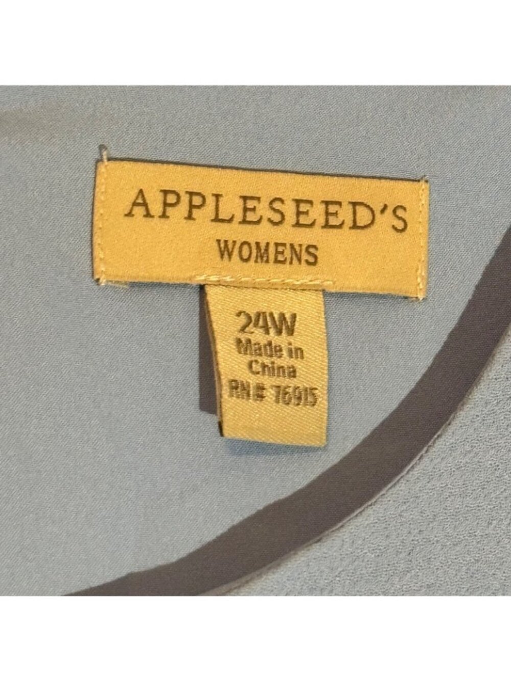 Appleseeds Womens Blue Dress 24W With Sleeve Ties Dress - Picture 3 of 12